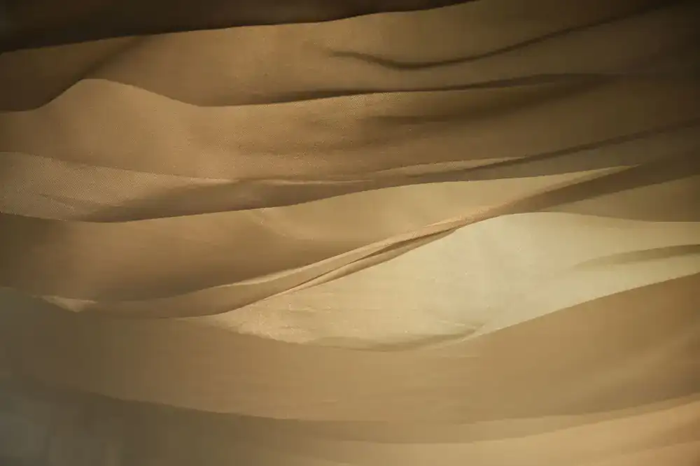 Smooth specialty fabrics draped beautifully